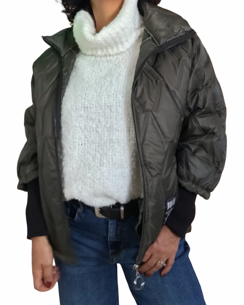 Jacket kaki matelassé