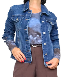 Jeans Jacket bleu moyen avec poches devant