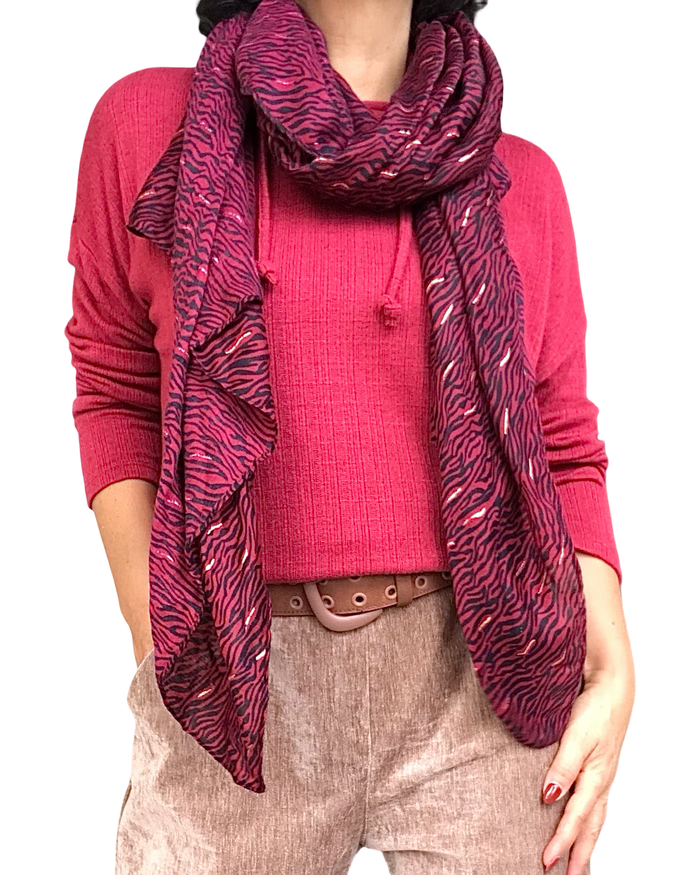 Chandail uni rouge avec capuchon