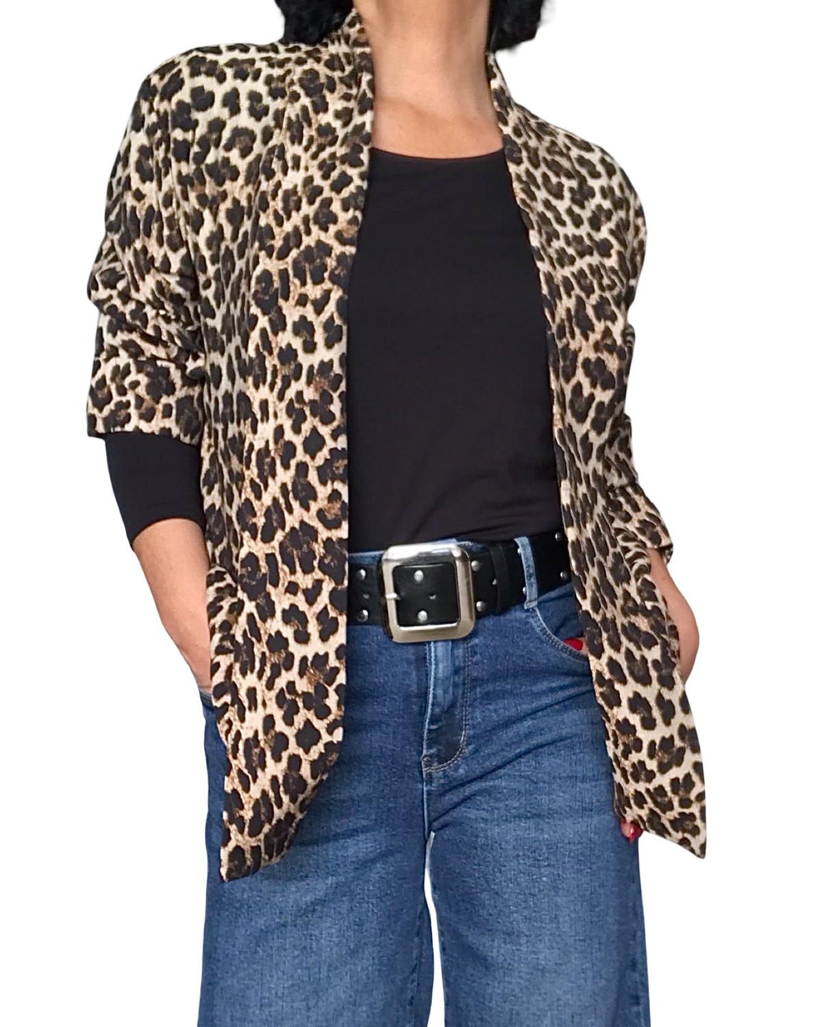 Veston léopard beige, noir et brun(Livraison 27 novembre)