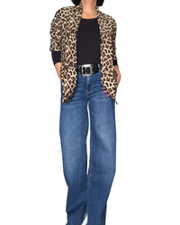 Veston léopard beige, noir et brun(Livraison 27 novembre)