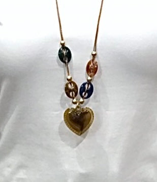 Bijoux | Collier avec une pierre en forme de coeur