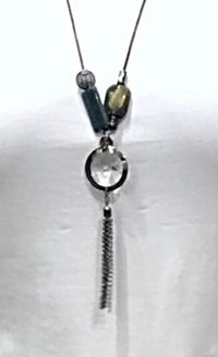 Bijoux | Collier long avec pendentif des pierres sarcelles